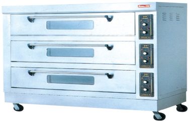 المطبخ الفولاذ المقاوم للصدأ الكهربائية الخبز أفران 18KW مع 3 طبقة 4tray FDX-36BQ