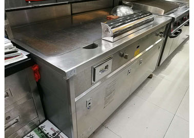Teppanyaki Customize Commercial Buffet Equipment LPG Rectangle Teppanyaki Grill Iron Plate Surface