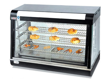 التدفئة الكهربائية الغذاء دفئا معرضا مكافحة الأعلى زجاج منحني الخبز الساخن عرض مجلس الوزراء