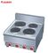 جوستا مكافحة الأعلى الكهربائية الساخنة لوحة طباخ معدات المطبخ 600 * 650 * 475 ملليمتر