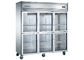المستوردة Aspera ضاغط ستة زجاج باب المطبخ التجاري الثلاجة مع أربع عجلات المتنقلة
