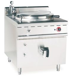 JUSTA الغاز غير المباشرة تغلي يغلي عموم مطبخ معدات 150L حساء طباخ آلة