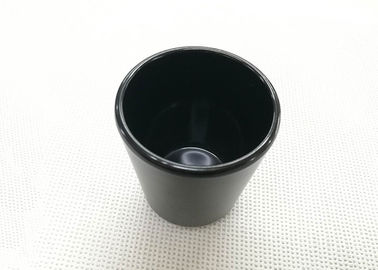 أسود اللون الشاي كوب تقليد الخزف المائدة مجموعات Dia7.6cm H9.2cm الوزن 168 جرام