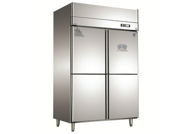 الفولاذ المقاوم للصدأ 4 أبواب الثلاجة التجارية مع قدرة 1.0m