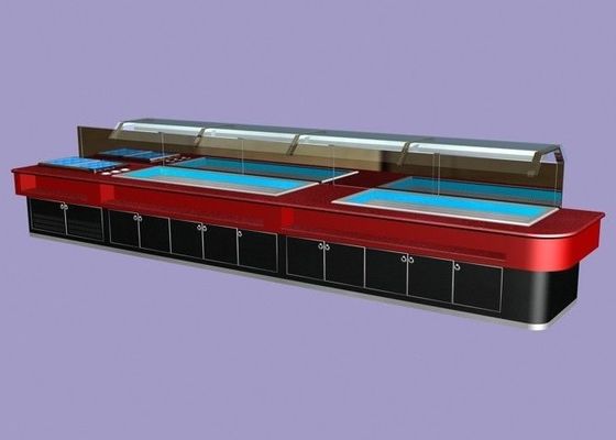 رخام سوشي منضدة التصدي ل 400 مع الصمام الخفيفة، معدات بوفيه التجارية