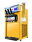 آلة الآيس كريم التجارية سطح المكتب ثلاثة ألوان آيس كريم ناعم القوام آلة الفولاذ المقاوم للصدأ الجسم